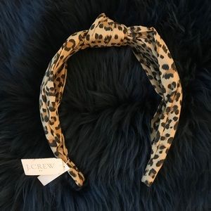 J Crew Leopard print headband NWT